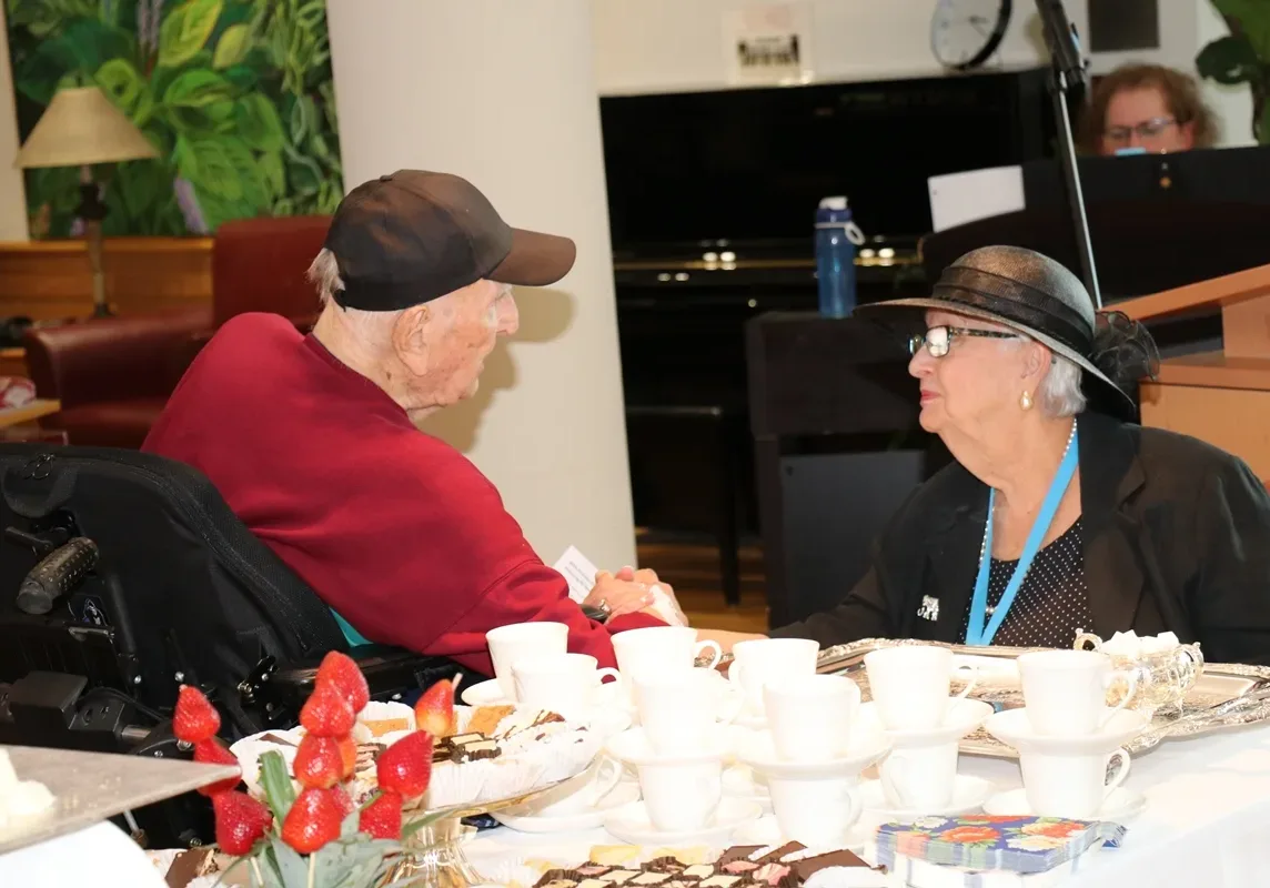 4 tea party with resident